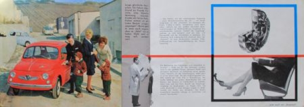 Steyr-Puch 500 Modelprogram 1960 "Gluecklich jeder der ihn faehrt" Carbrochure (7875)